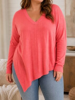 Vince Camuto Asymmetrical Hem Sweater